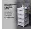 Комод на колесах Econova Luxe, 4 ящика, 300x385x690 мм, белый 43324671622 7