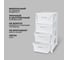 Комод на колесах Econova Luxe, 4 ящика, 300x385x690 мм, белый 43324671622 9