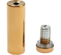 Дистанционный держатель для табличек ТУНДРА 16x50 мм, цвет золото, набор 6 шт. 9558841