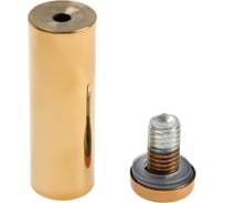 Дистанционный держатель для табличек ТУНДРА 19x60 мм, цвет золото, набор 6 шт. 9558842