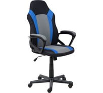 Поворотное кресло AKS Home FLAVIY, ткань, черный, серый, синий 86380