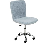 Поворотное кресло AKS Home FLUFFY, искусственный мех, серый 86382