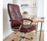 Поворотное кресло AKS Home MARSEL, CHROME, ECO, коричневый бриллиант 79704 4