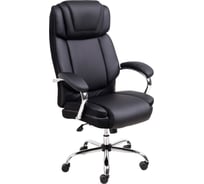 Поворотное кресло AKS Home OCTAVIAN, CHROME, ECO черный 86350