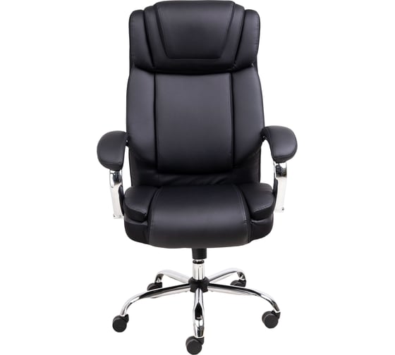 Поворотное кресло AKS Home OCTAVIAN, CHROME, ECO черный 86350