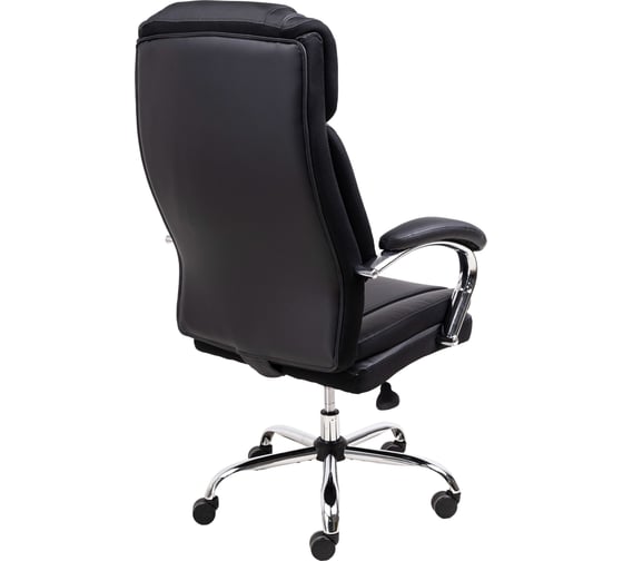 Поворотное кресло AKS Home OCTAVIAN, CHROME, ECO черный 86350