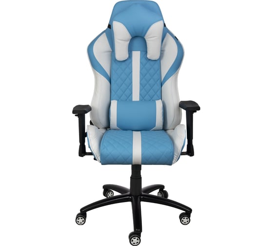 Поворотное кресло AKS Home SPRINTER, ECO, голубой, белый 74998