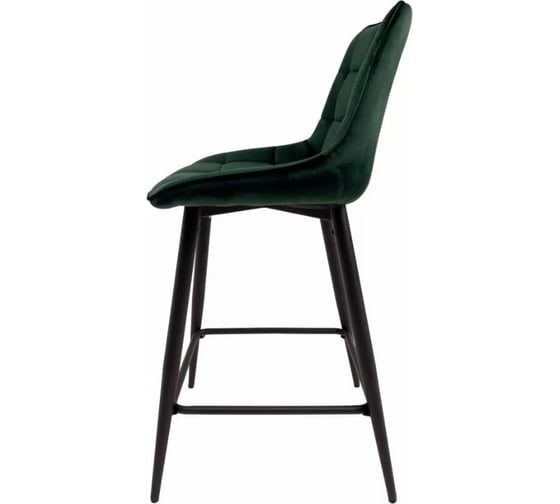 Стул AKS Home LINX, полубарный, темно-зеленый велюр G062-19/черный 86208