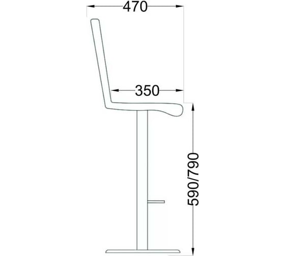 Барный стул AKS Home CAPRI, (красный) 61695