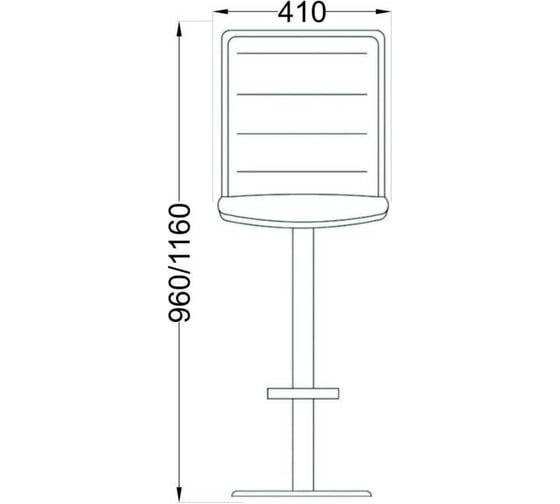 Барный стул AKS Home CAPRI, (красный) 61695