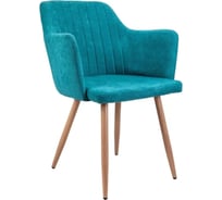 Стул AKS Home BRIT, бирюзовая ткань 1701-21 дуб 67629