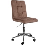 Стул AKS Home FIJI, поворотный, капучино велюр HCJ-11 хром 70502