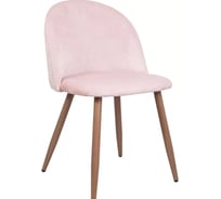 Стул AKS Home HONNOR, светло-розовый велюр HLR-39/дуб 67624