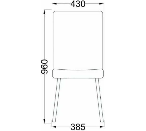 Стул AKS Home ROMEO, белый ML02-08/хром 63184