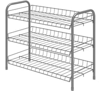 Этажерка для обуви Nika серебряный ЭТ5/С