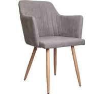 Стул AKS Home BRIT, светло-серая ткань 1701-26 дуб 63397