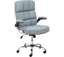 Поворотное кресло AKS Home CAESAR, CHROME, вельвет, серый 86365