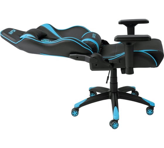 Поворотное кресло AKS Home RAPTOR, ECO, черный синий 45708