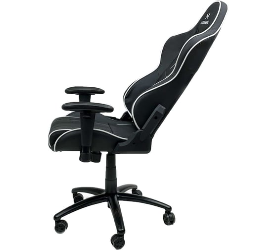Поворотное кресло AKS Home SPIDERMAN, ECO, черный белый 80352