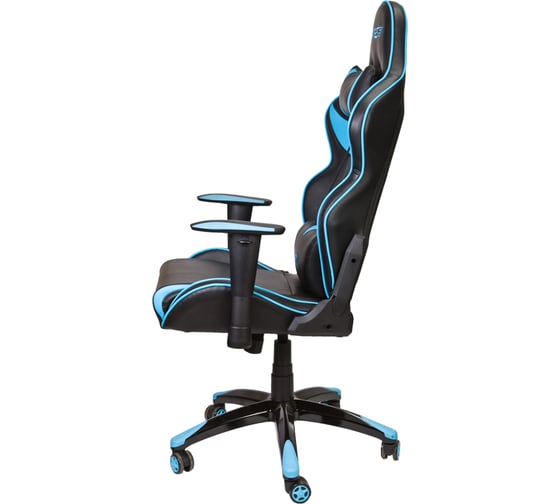 Поворотное кресло AKS Home VIPER, ECO, чёрный синий 45705