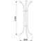Вешалка AKS Home SPINER (белая) 69043 2