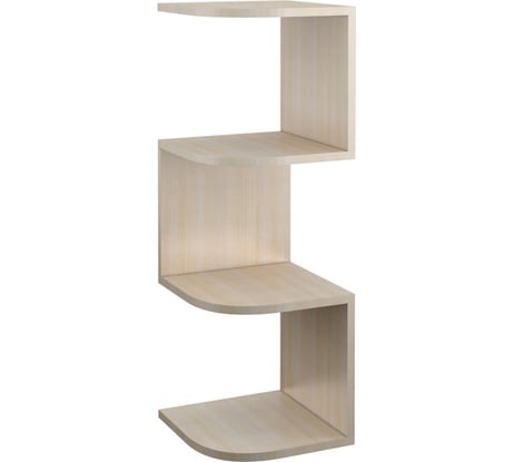 Полка BONMEBEL Снейк 2 белый 06.013.1/69