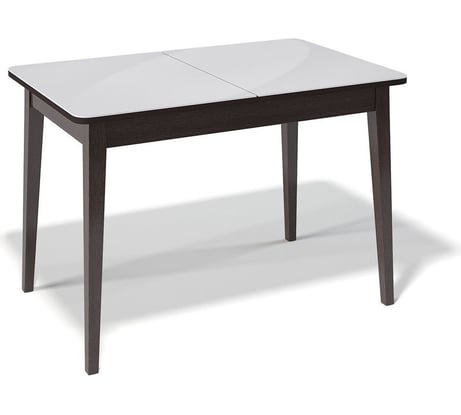 Стол KENNER 1100 M, венге/стекло белое глянец 326484