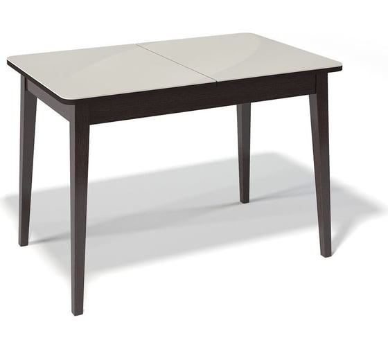 Стол KENNER 1100 M, венге/стекло крем глянец 326482