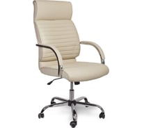 Поворотное кресло AKS Home ALEXANDER, CHROME, ECO крем 29479