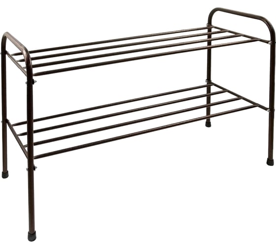 Этажерка для обуви InHome 835x340x450 мм, 2 полки, медный антик INHSR6/1