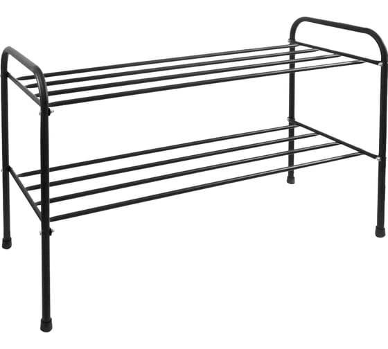 Этажерка для обуви InHome 835x340x450 мм, 2 полки, черный INHSR6/4 1