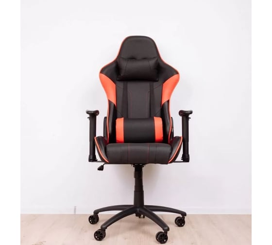Поворотное кресло AKS Home IRON красный, черный 75221