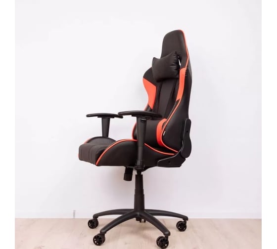 Поворотное кресло AKS Home IRON красный, черный 75221
