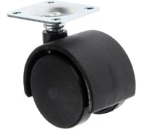 Мебельное колесо ТУНДРА d=40 мм, h=59 мм, на площадке, 1 шт. 5299423