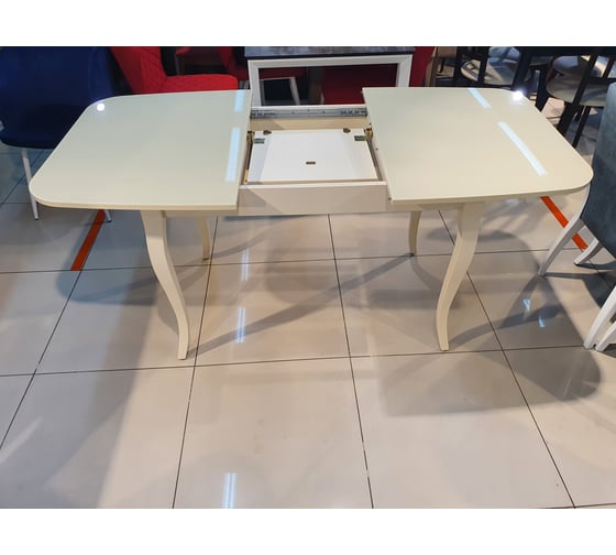 Стол KENNER 1200 C, крем/стекло крем глянец 326466