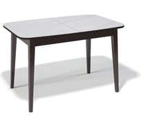 Стол KENNER 1200 M, венге/стекло белое глянец 326462