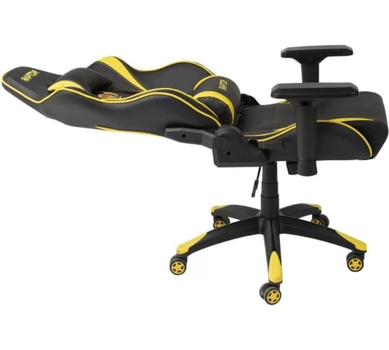 Поворотное кресло AKS Home RAPTOR, ECO, черный желтый 45722