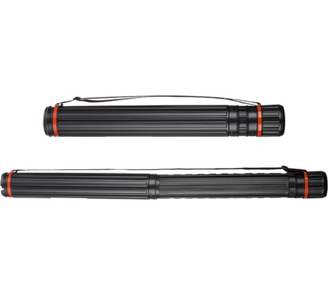 Тубус Комус Класс D80мм, L640-1080мм черный на ремне 396252