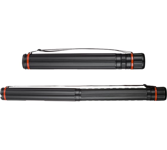 Тубус Комус Класс D80мм, L640-1080мм черный на ремне 396252