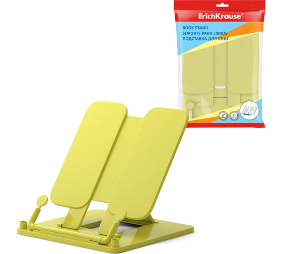 Пластиковая подставка для книг ErichKrause Neon Solid, желтый 53531 1
