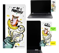 Панель на монитор для стикеров Феникс + 50 КОРГИ ПВХ, 500 мкм, 10х20 см, клейкая лента в комплекте, подложка из бумаги 56325