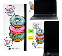 Панель на монитор для стикеров Феникс + 50 ПОНЧИКИ ПВХ, 500 мкм, 10х20 см, клейкая лента в комплекте, подложка из бумаги 56324