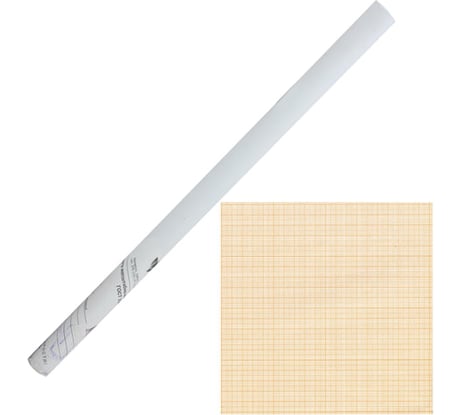 Масштабно-координатная бумага STAFF рулон 878мм х 10м, оранжевая 122811