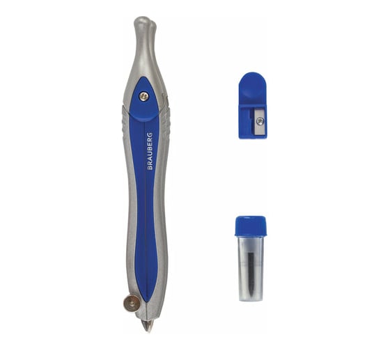 Готовальня BRAUBERG Extra 3 предмета, в пенале 210685