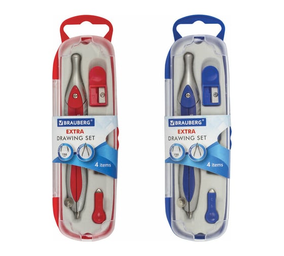 Готовальня BRAUBERG Extra 4 предмета 210686