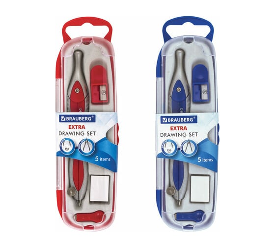 Готовальня BRAUBERG Extra 5 предметов 210687