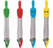 Циркуль 24 шт в упаковке BRAUBERG "Klasse" 115 мм пластиковый пенал ассорти дисплей  210526