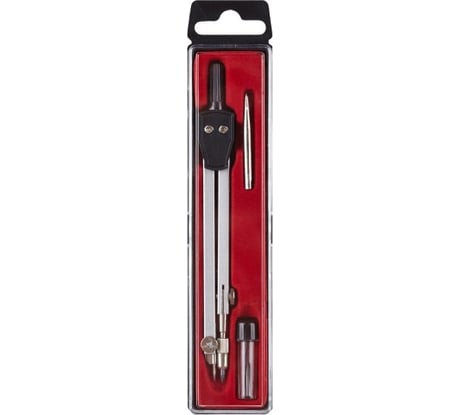 Готовальня Attache S19003B 135 мм, 3 предмета, пластиковый пенал 382387