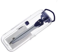 Металлический циркуль Calligrata 120 мм в пластиковом пенале с запасными грифелями 1269062