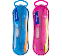 Готовальня BERLINGO Supertwist 2 предмета, пластиковый циркуль 120 мм, пластиковый футляр DS_10102